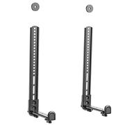 PUTORSEN Universal Soundbar Brackets, Fits Mounting Holes at the Rear, Bottom and no Holes Soundbar, Position Above or Below TV with Anti-Slip Base Holder, black