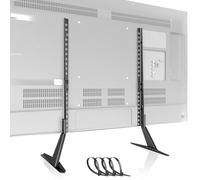 PUTORSEN Universal TV Stand Legs for Most 23 to 65 inch TVs, Adjustable Height Replacement TV Legs for LCD/LED/OLED TVs, Table Top Pedestal TV Stand, Max VESA 800x400mm, Holds up to 110lbs, Matt Black
