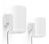PUTORSEN Wall Mount Bracket for Sonos Era 100,Hold up to 6.6lbs | Tilt & Swivel Speaker Shelf Bracket for Best Audio Enjoyment,Cable Management(2Pcs,White)