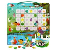 PUTSKA Kids Potty Training Reward Chart, 35 Stickers, Crown, Dino
