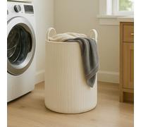 PUTSKA Laundry Basket - Blanket Basket for organising, Décor and Toys, Clothes Hamper - Perfect for Baby and Kids Room, Nursery, Bedroom, Bathroom, Living Room - Extra Large, Cream