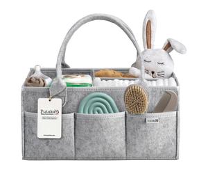 PUTSKA Nursery Storage Basket - Baby Nappy Caddy Organizer for Nappy Station, Ne