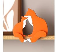 PUTSKA Woodland Nursery Decor - Wooden Animal for Baby Boy Nursery Decor, Forest Decoration for Room, Shelf, Bedroom (Fox)