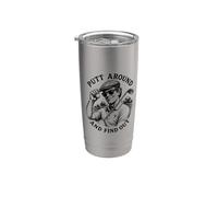 Putt Around and Find Out Men's Funny Golf Stainless Steel Insulated Tumbler
