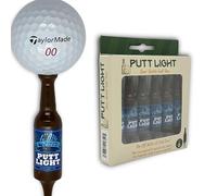 Putt Light Beer Bottle Golf Tee - Unbreakable and Recyclable Plastic Tee 6 Pack - Golf Gift for Men - Bachelor Party