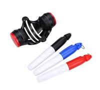 Putt Liner Club Ball Marker Tool, 360° Aiming Line for Accurate Golf Shots, Includes 3 Quick-Drying Pens, Plastic Material, All Levels
