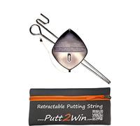 Putt2Win Putting String Guide Line 20ft Automatic Retractable White Line Golf Training Aid - Pro Golf Alignment Set a Great Gift for Any Golfer