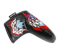 Putter Cover - Golf Head -Tartover - Skull Skeleton Mallet 16cm | PU Magnetic Closure Protector for Straight Putter | Anti-Collision Design, Ideal for Golf Enthusiasts, Families & C