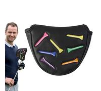 Putter Cover Mallet, PU Leather Head Covers for Golf Clubs, Portable Golfing Gear, Wear-Resistant Protective Headcover for Daily Training Professional Competition Scenes Course