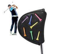Putter Cover,PU Leather Mallet Putter Cover Magnetic | Embroidery Fashion Protective Headcover, Golfing Accessories for Daily Training Professional Competition Scenes