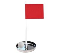 Putter Exercise Station - Mobile Golf Accessories, Portable Flag Cup Set, Targeted Well Training System | Children Adults Athletes Outdoor Garden Square Chipping