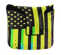 Putter Head Cover for Mallet Magnetic Putters Headcover for Mallets and Square PU Leather Rainbow USA Flag Gay Pride LGBT