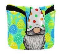 Putter Head Cover for Mallet Magnetic Snap Funny Easter Gnome Egg