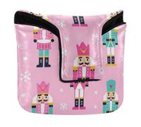Putter Head Cover for Mallet with Magnetic Closure Golf Accessories for Men and Women PU Leather Merry Christmas Nutcracker Soldier