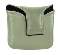 Putter Mallet Cover Magnetic Putter Headcovers for Men and Women PU Leather Solid Avocado Green Color Swatch