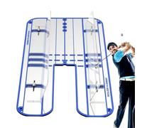 Putting Alignment Mirror - 30cm Golf Swing Trainer, Reflective Running Guide, Mirror Design, Precision Practice | Portable Trainer with PE