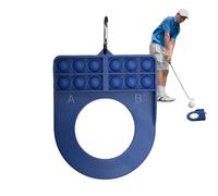 Putting Cup Indoor, Golf Putter Cup, Putting Return Corrector - Silicone and Stainless Steel Hanging Keychain for Garden Practices and Putter