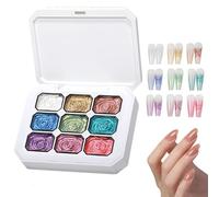 Putting Gel, Long Lasting 9 Colors Graduated High Color, Self Self Nail Putting Gel Nail Gel | Beginners Women Girls Home Salon Studio Travel Wedding Dating Holiday