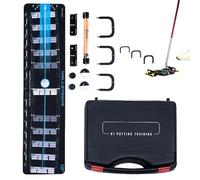 Putting Green Indoor,Practice Aid Putter Tool - Indoor Portable Putting Mat Toolbox for Garage Range Men Women Backyard Beach Course Lawn Travel Party
