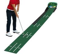 Putting Green Indoor, Putting Green Mat | Golf Practice Training Aid Mat | Luxury Velvet Mat with Solid Wood Base and Automatic Ball Return, Golf Accessories for Indoor and Outdoor Use