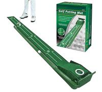 Putting Green - Professional Quality Training Aid Carpet, Magnetic End Assembly Mat, Realistic Turf, Foldable Compact Design, Precision Practice Tool | Backyard Office Recreation Suppor
