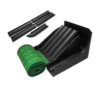 Putting Mat with Ball Return - Alignment Trainer with Ball Return | Adjustable Ramp Foldable 8.7ft Length Golf Practice Mat,for Beginner Professional Swing Training Bar Backyard Garden Home