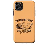 Putting Off Today Forever Funny Snail Procrastination Humor Case for iPhone 11 Pro Max
