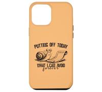 Putting Off Today Forever Funny Snail Procrastination Humor Case for iPhone 12 Pro Max