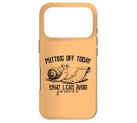 Putting Off Today Forever Funny Snail Procrastination Humor Case for iPhone 17 Pro