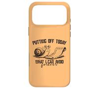Putting Off Today Forever Funny Snail Procrastination Humor Case for iPhone 17 Pro Max