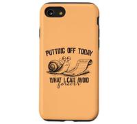 Putting Off Today Forever Funny Snail Procrastination Humor Case for iPhone SE (2020) / 7/8