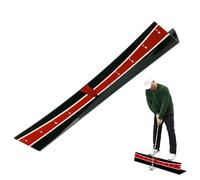 Putting Practice Aid - Portable Golf Putting Track, Adjustable Trajectory Guide Tool | Putting Arc Calibration Plate Trainer, Balance Correction Aid for Beginners and Enthusiasts Golf Training