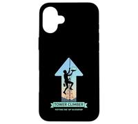 Putting the Up in Startup Data Signal Tower Climber Case for iPhone 16 Plus