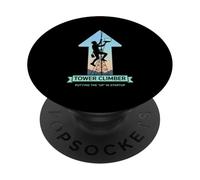 Putting the Up in Startup Data Signal Tower Climber PopSockets Adhesive PopGrip
