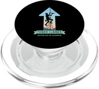 Putting the Up in Startup Data Signal Tower Climber PopSockets PopGrip for MagSafe