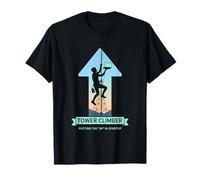 Putting the Up in Startup Data Signal Tower Climber T-Shirt
