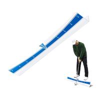 Putting Track Golf Training Aid - Adjustable Tutor, Lightweight Golfs Trainer, Acrylic Construction with Non Slip Base and 70 Degree Rails | Golf Accessories for Men Women Enthusiasts Practice Putting