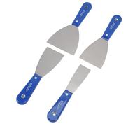 Putty, 4Pcs Spackle Set (1.5, 2.5, 3, 4 in), Carbon Steel Paint Scraper, Taping Tool for Repairing Drywall, Removing Wallpaper, Applying Putty, Plaster, Cement