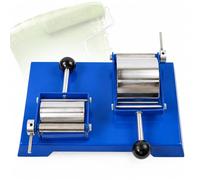 Putty Bending Testing Machine, Putty Paint Film Flexibility Tester with Stainless Steel R25 R50 Mold Plates, 100/50mm Shaft Rod Diameter, 80mm Shaft Width for Putty Paint Film Crack Observation