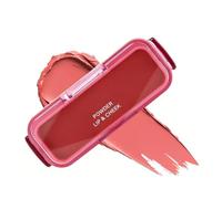 Putty Blush Palette, Cream Blush Lip and Eye Tint, Long-Lasting & Multi-Use Cheek Blusher, High-Pigment Smooth Creamy & Pressed Blusher, Portable Face Mackup Palette for Cheeks, Eyes, Lips (#01)