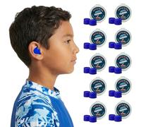 Putty Buddies Floating Earplugs for Swimming & Bathing (Invented by Physician) Keep Water Out (10-Pair) Blue
