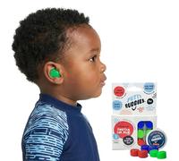 Putty Buddies Floating Soft Silicone Earplugs Blue, Red & Green 3 Pair Pack