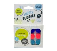 Putty Buddies Silicone Earplugs 3 Pairs Moldable Purple Pink Teal