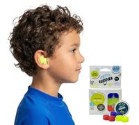 Putty Buddies Super Soft Comfortable Original Swimming Earplugs for Kids (Block Water) 3-Pair Red/Blue/Yellow