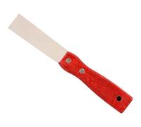 Putty Knife 1 Inch Stainless Steel Scraper Tool with Wooden Handle Multipurpose Metal Spackle Knives for Decals Wall Paper Floor Tile