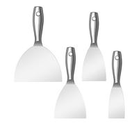 Putty Knife Set,4 PCS 2",3",4",6" One Piece Premium Polished All-Stainless Steel Scraper Tool for Drywall Finishing,Professional Grade Putty Blade for Scraping Paint, Taping