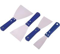 Putty Knife,Wallpaper Scrapers,Metal Spackle,Scraper Tool Plastering Trowel Putty Knife Toughest Tools Putty Knife Paint Scraper Scraper Tool Wood Scraper Drywall Knife Joint Knife Spackle Tool,4 piec