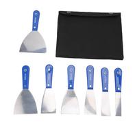Putty Scraper Set Carbon Steel Spatula Tools for Drywall Repair and Plaster Application 7PCS with Storage Bag 1 to 5 Inch
