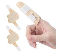 Puummpru 2pcs Upgraded Finger Splints - Finger Brace Protector with 4 Aluminum Support and 2 Adjustable Strap Design for Fingers Pain Relief and Injury Recovery