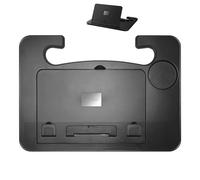 Puummpru Car Steering Wheel Tray Table - Multifunctional Foldable Desk for Laptop, Reading, & Dining, Adjustable 9-Level Angle & Height, Hidden Book Page Clip, Fits Most Vehicles for Commuters & Trave